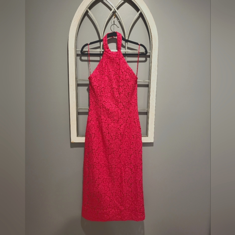 Zara lace halter dress